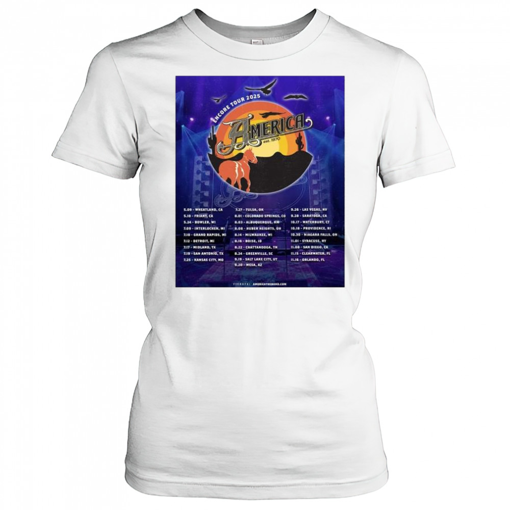 Encore Tour 2025 America est. 1970 Bowler, WI on Saturday May 24 t-shirt Women's T-shirt
