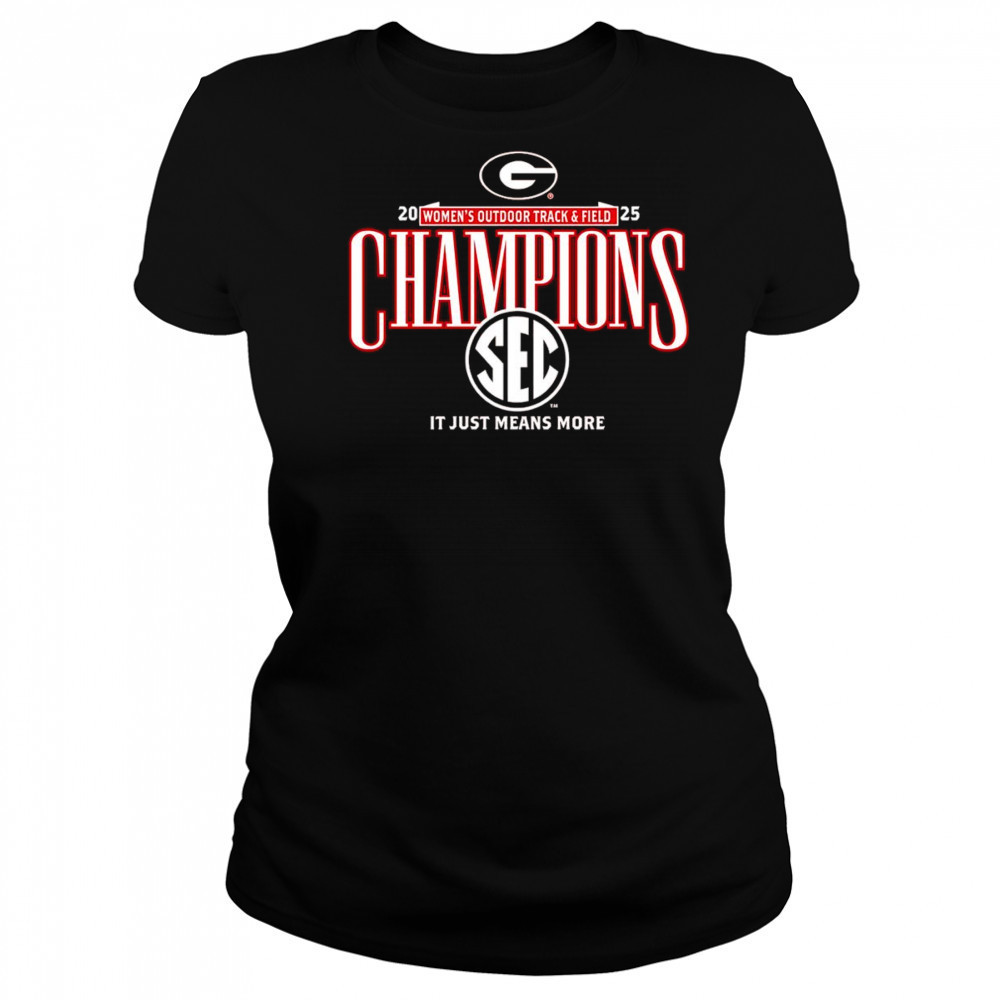 Georgia Bulldogs 2025 SEC Women’s Outdoor Track and Field Champions shirt Women's T-shirt