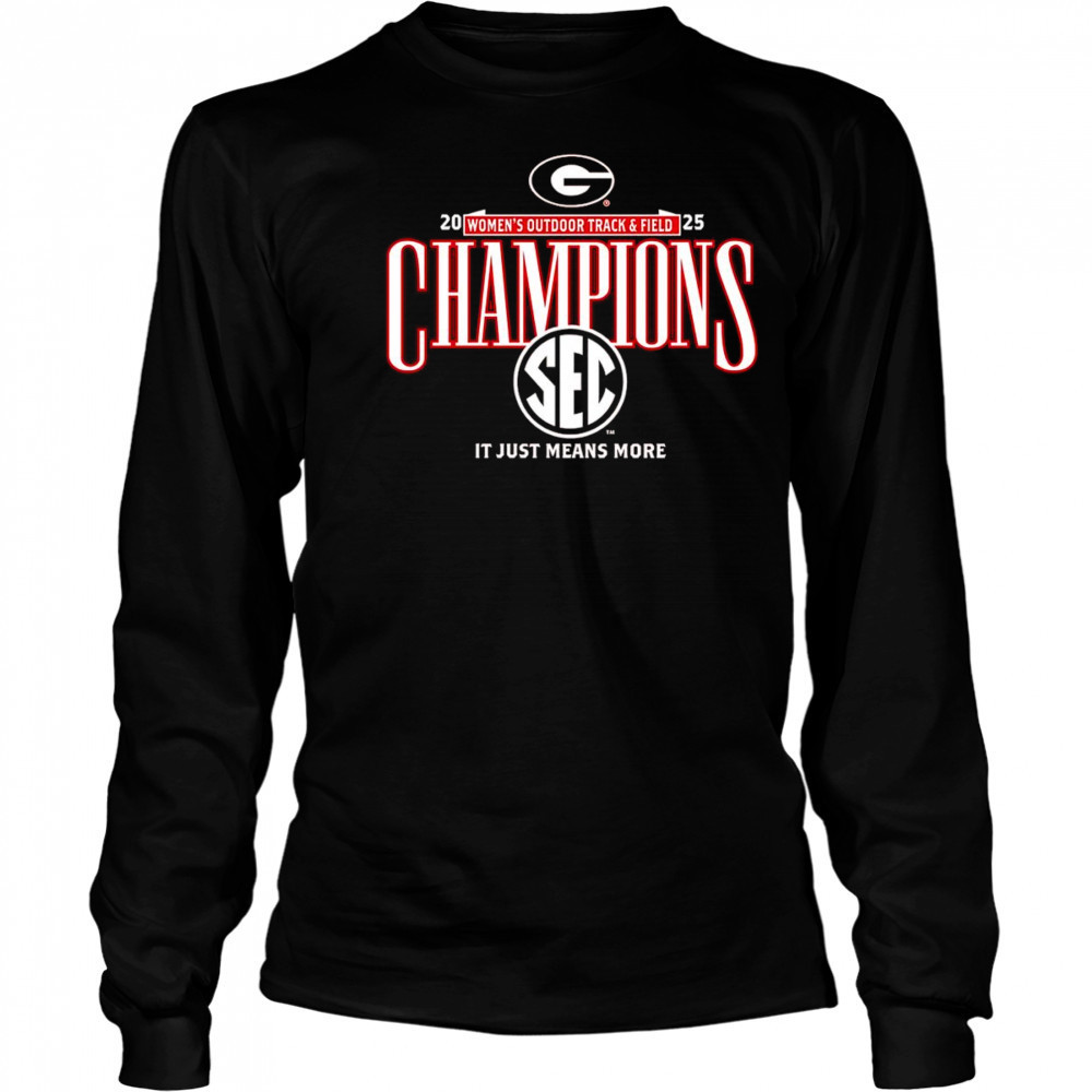 Georgia Bulldogs 2025 SEC Women’s Outdoor Track and Field Champions shirt Long Sleeved