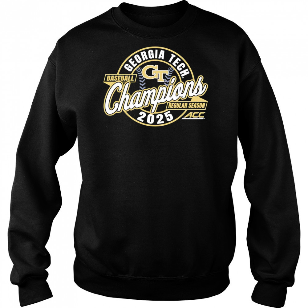 Georgia Tech Yellow Jackets 2025 ACC Baseball Regular Season Champions shirt Hoodie