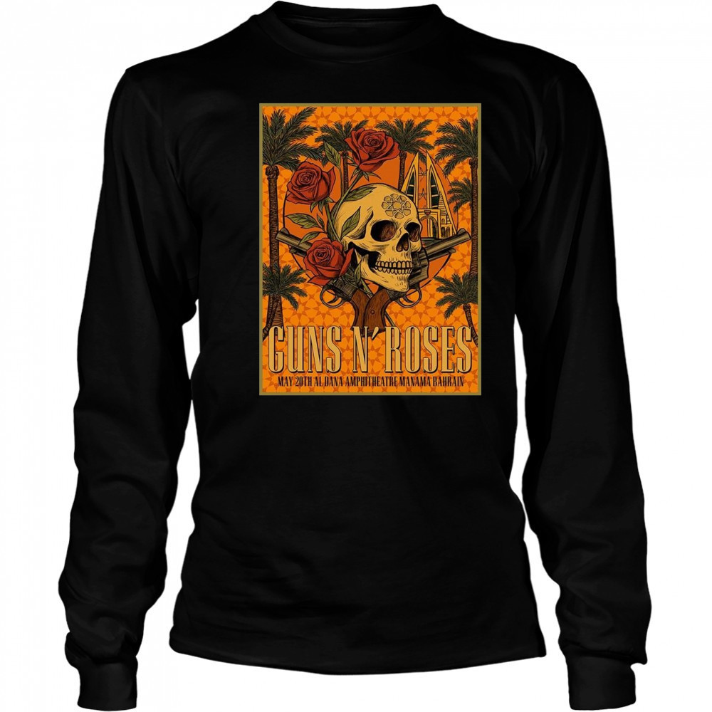 Guns N Roses Bahrain 2025 Al Dana Amphitheatre Manama Bahrain On May 20 2025 Shirt Long Sleeved
