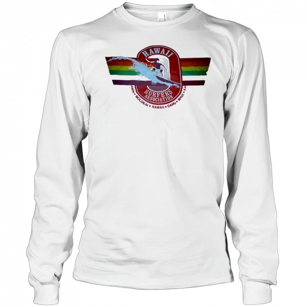 Hawaii Surfers E Associations logo vintage shirt Long Sleeved