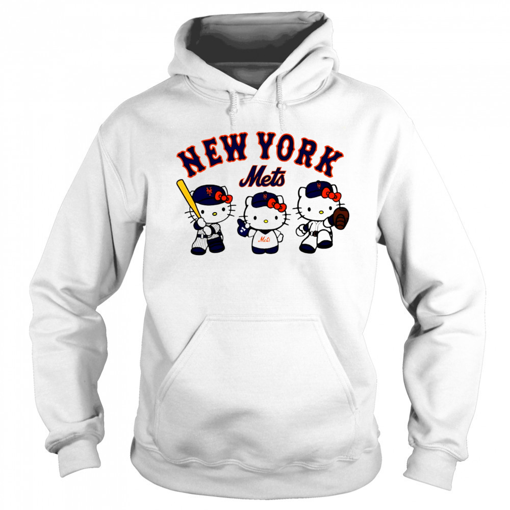 Hello Kitty x New York Mets MLB Baseball shirt Sweatshirt
