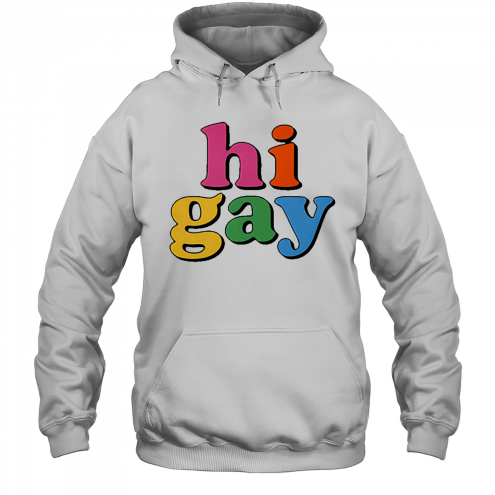 HI gay pride shirt Hoodie
