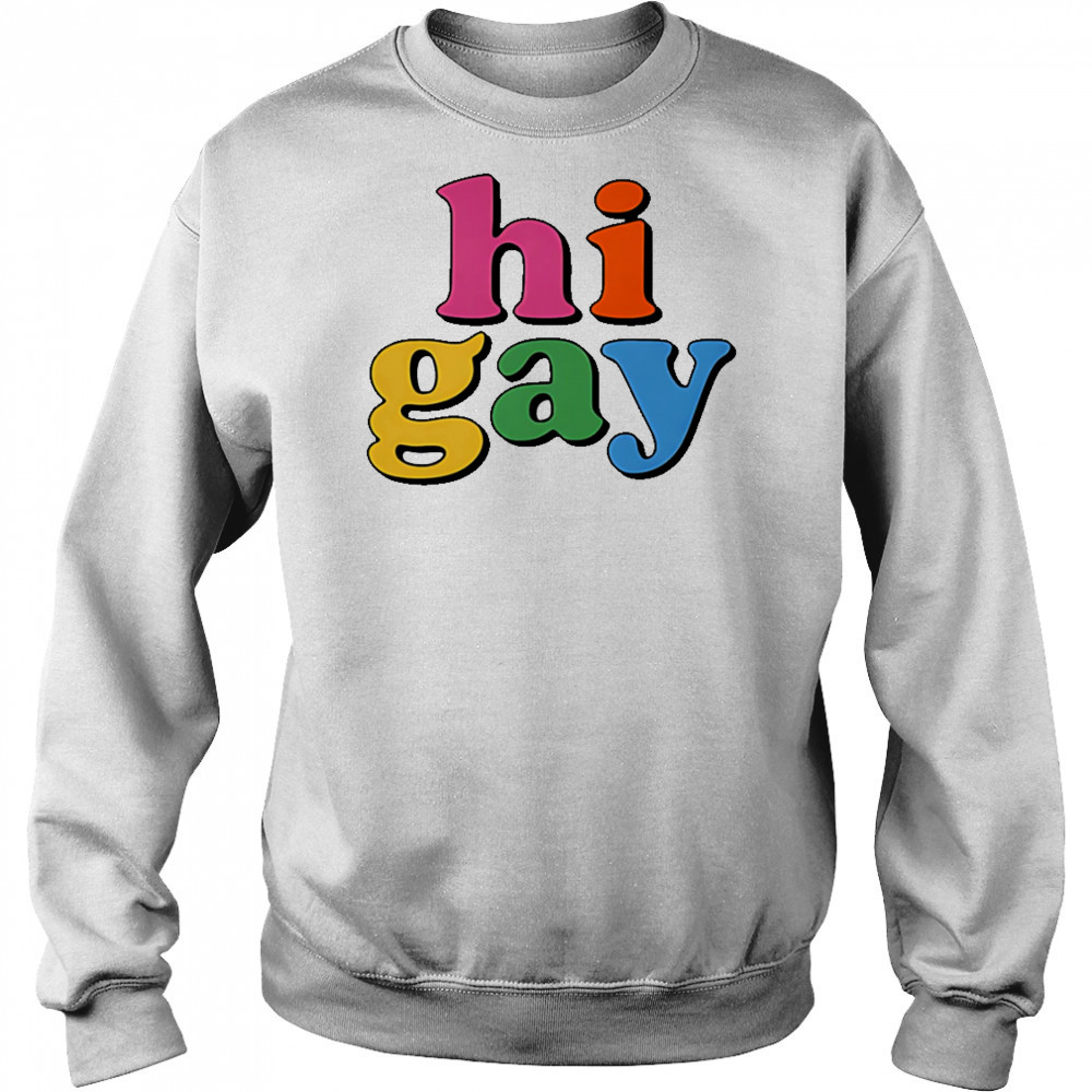 HI gay pride shirt Hoodie