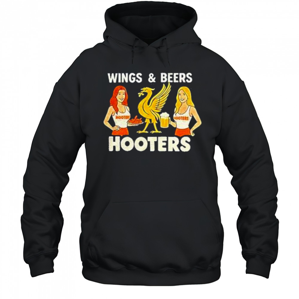 Hooters Liverpool Wings And Beers Shirt Hoodie