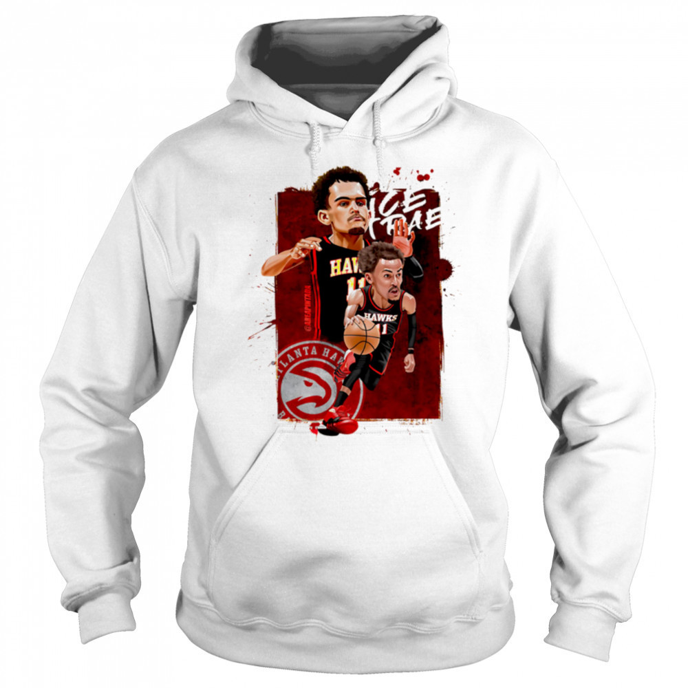 Ice Trae Trae Young Atlanta Hawks cartoon caricature shirt Sweatshirt