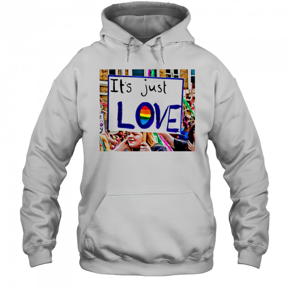 It’s just love pride shirt Hoodie