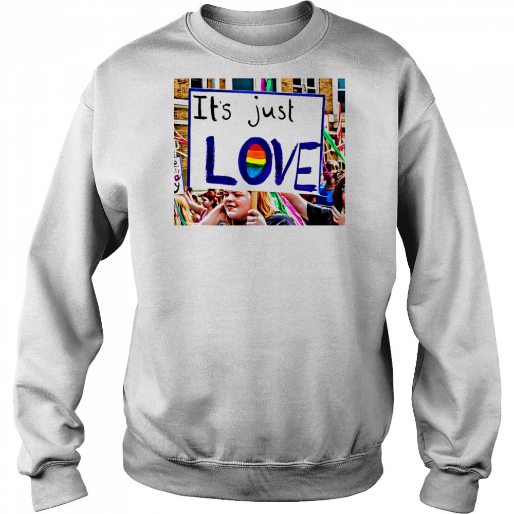 It’s just love pride shirt Hoodie