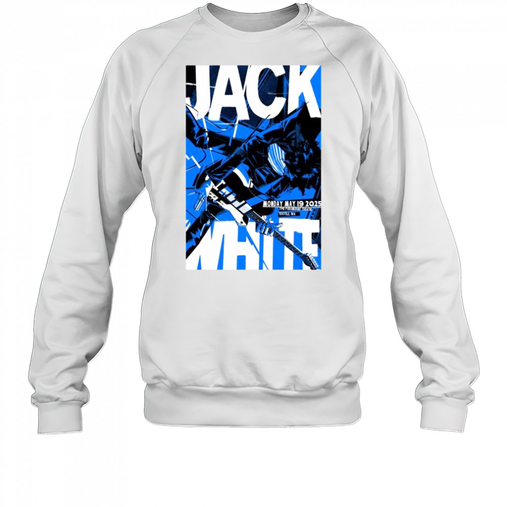 Jack White Paramount Theatre Seattle WA May 19 2025 Tour t-shirt Sweatshirt
