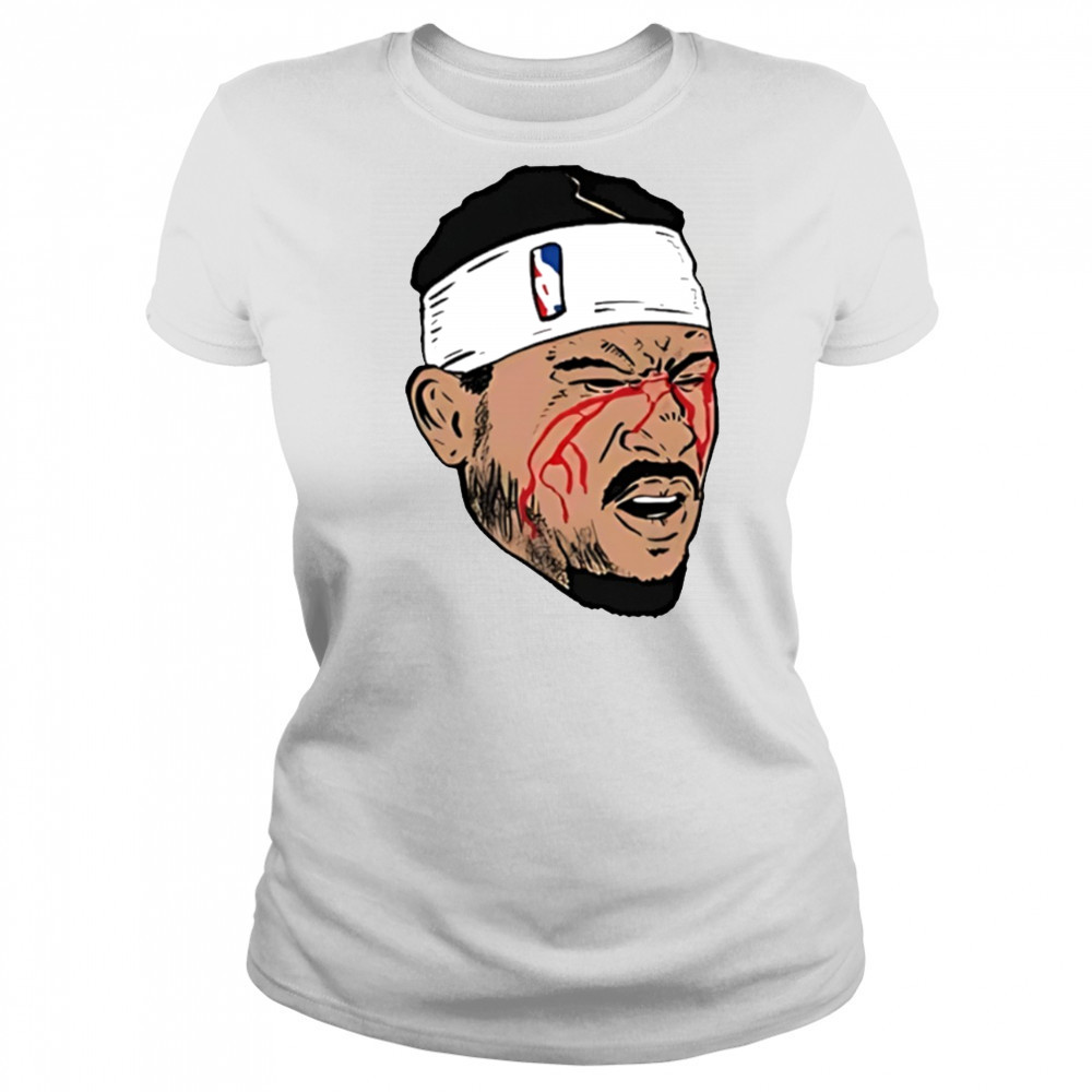 Josh Hart New York Knicks NBA Basketball Playoffs Blood 2025 shirt Women's T-shirt