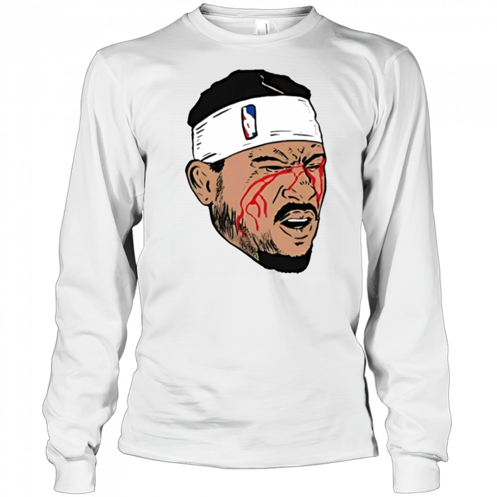 Josh Hart New York Knicks NBA Basketball Playoffs Blood 2025 shirt Long Sleeved