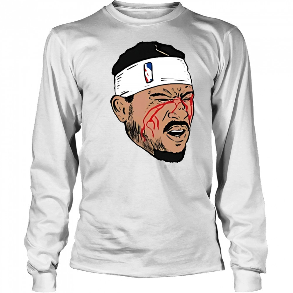 Josh Hart New York Knicks NBA Basketball Playoffs Blood 2025 shirt Long Sleeved