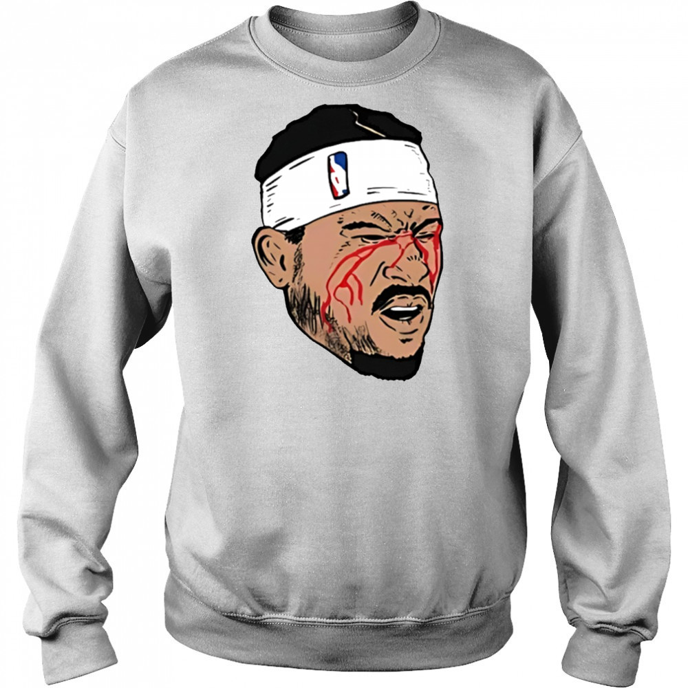 Josh Hart New York Knicks NBA Basketball Playoffs Blood 2025 shirt Hoodie