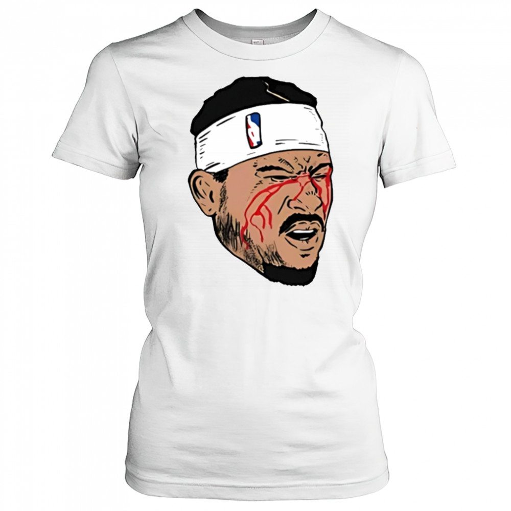 Josh Hart New York Knicks NBA Basketball Playoffs Blood 2025 shirt Women's T-shirt