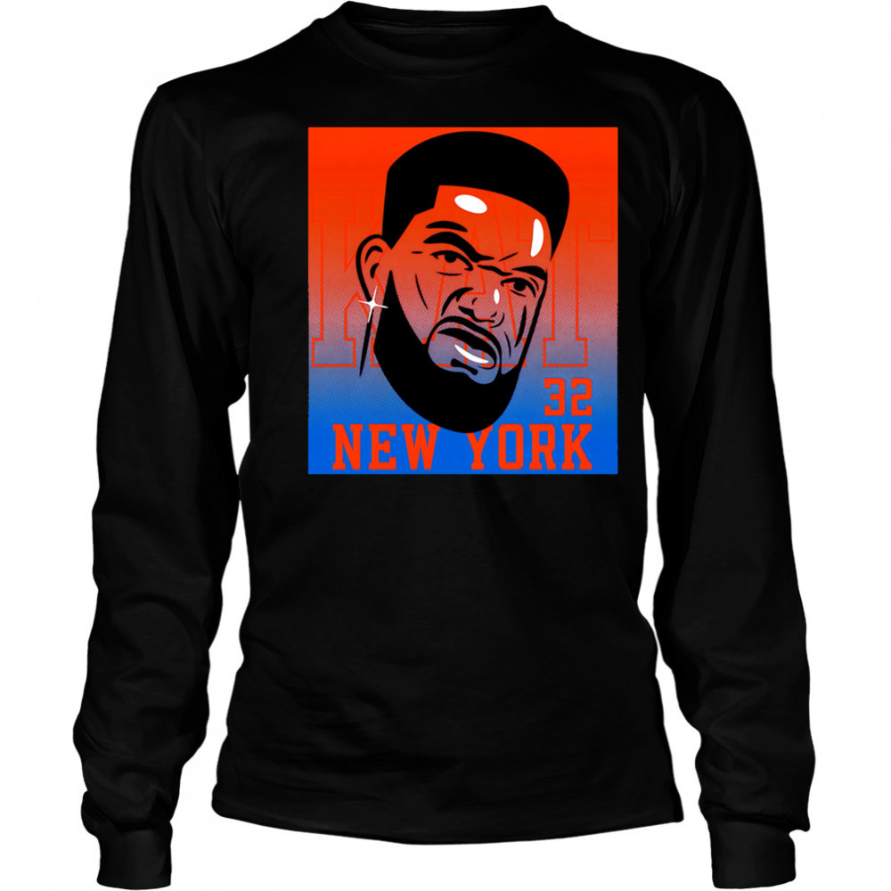 KAT Karl-Anthony Towns New York Knicks 32 big head shirt Long Sleeved