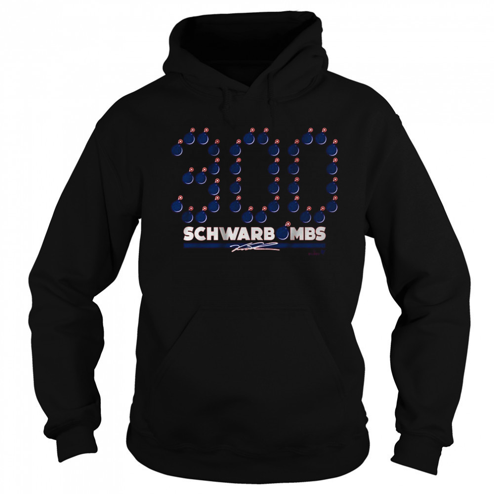 Kyle Schwarber 300 Schwarbombs Philadelphia Phillies MLB Signature t-shirt Sweatshirt