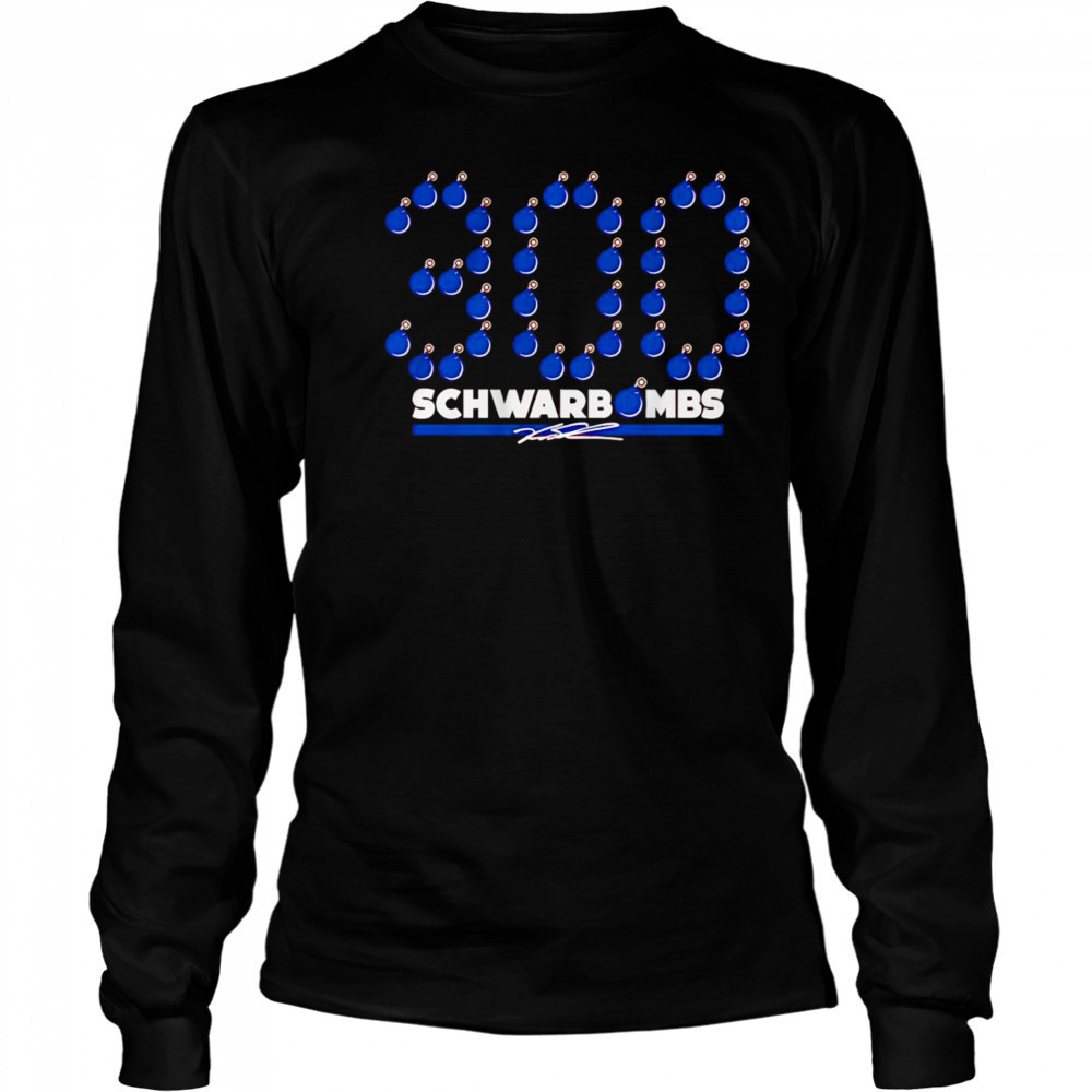 Kyle Schwarber 300 Schwarbombs shirt Long Sleeved