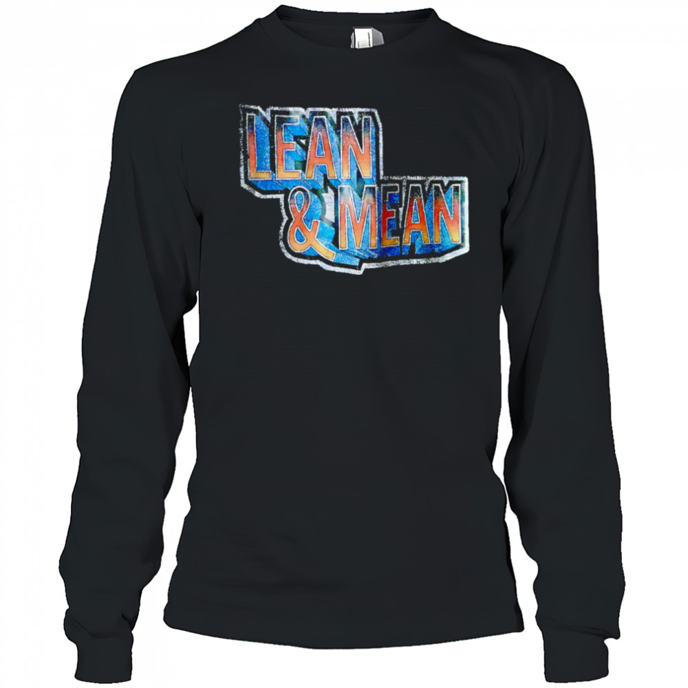 Lean and Mean design retro shirt Long Sleeved