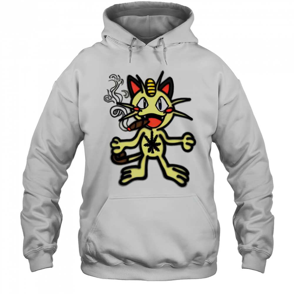 Meowth smoking shirt Hoodie