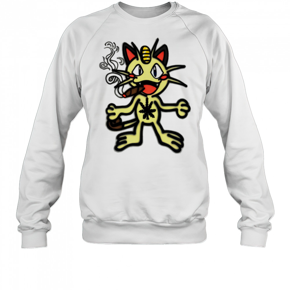 Meowth smoking shirt Sweatshirt
