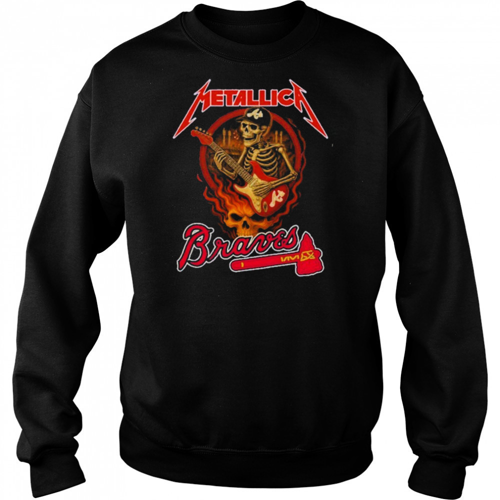 Metallica Braves Unique Gifts For Baseball Fans Shirt Hoodie