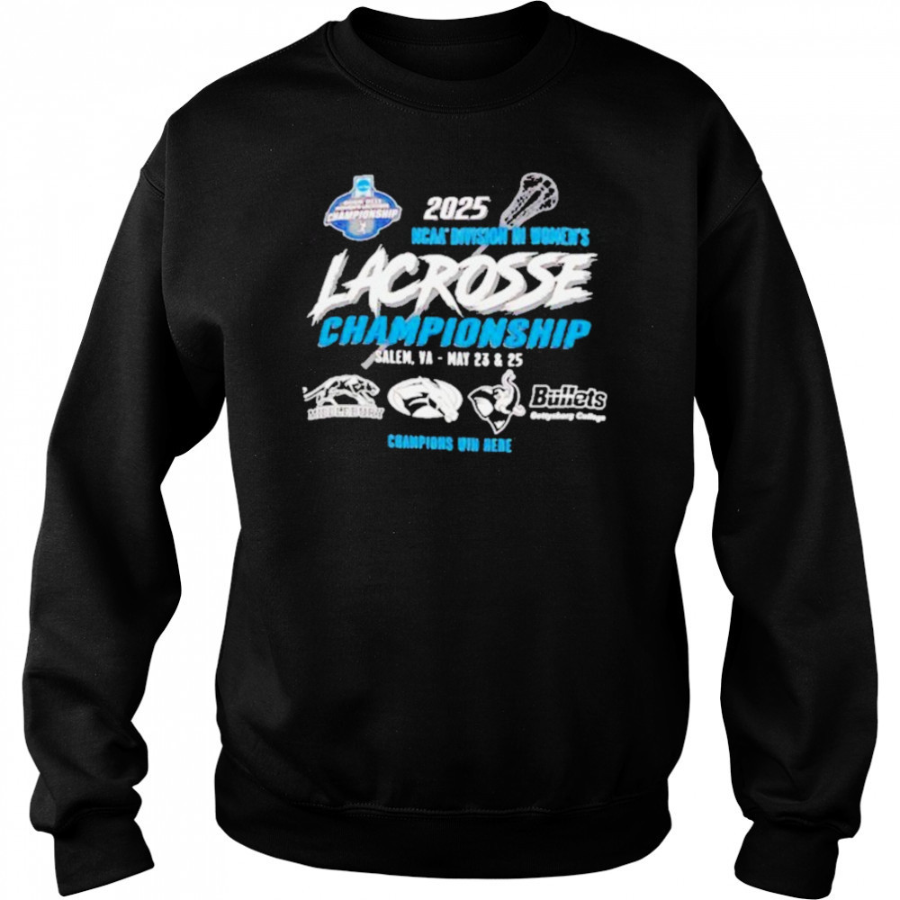 NCAA Division III Women’s Lacrosse Championship 2025 shirt Hoodie