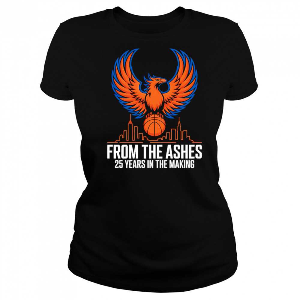 New York Knicks 2025 From The Ashes Phoenix Msg Playoff Fan shirt Women's T-shirt