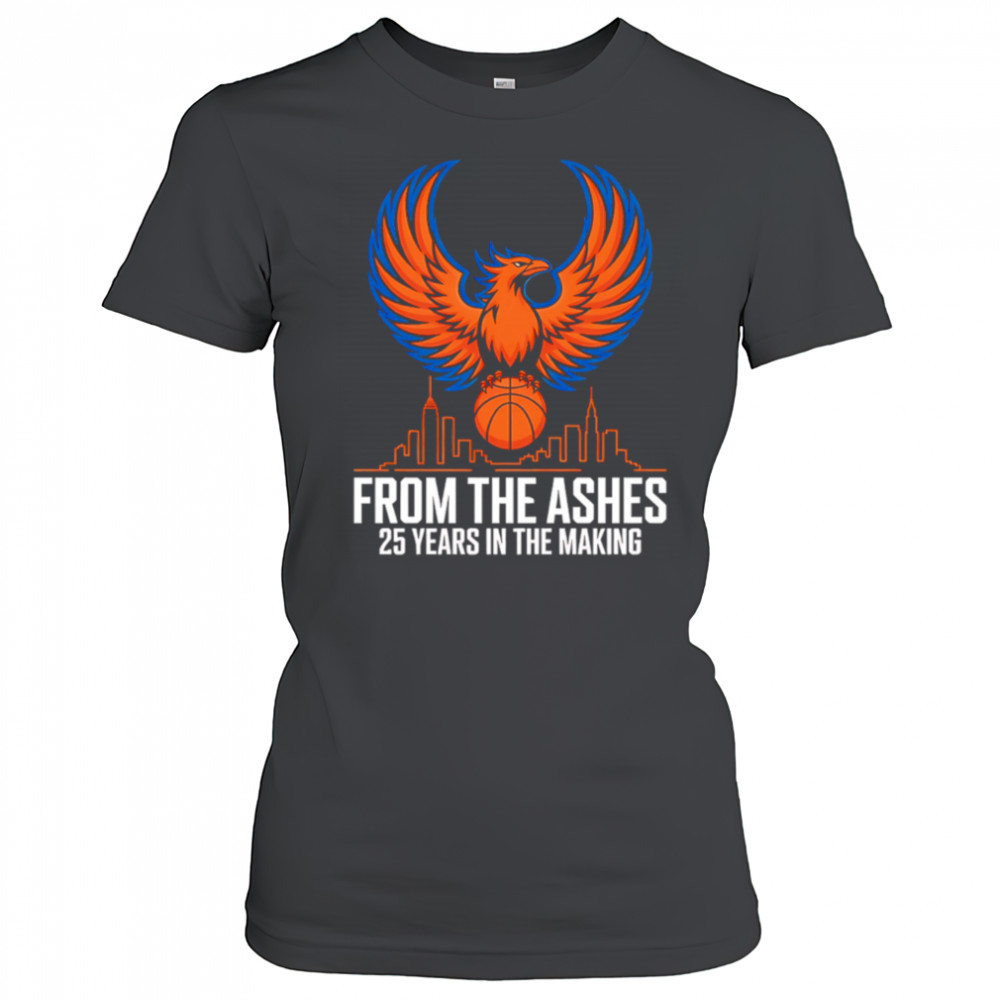 New York Knicks 2025 From The Ashes Phoenix Msg Playoff Fan shirt Women's T-shirt