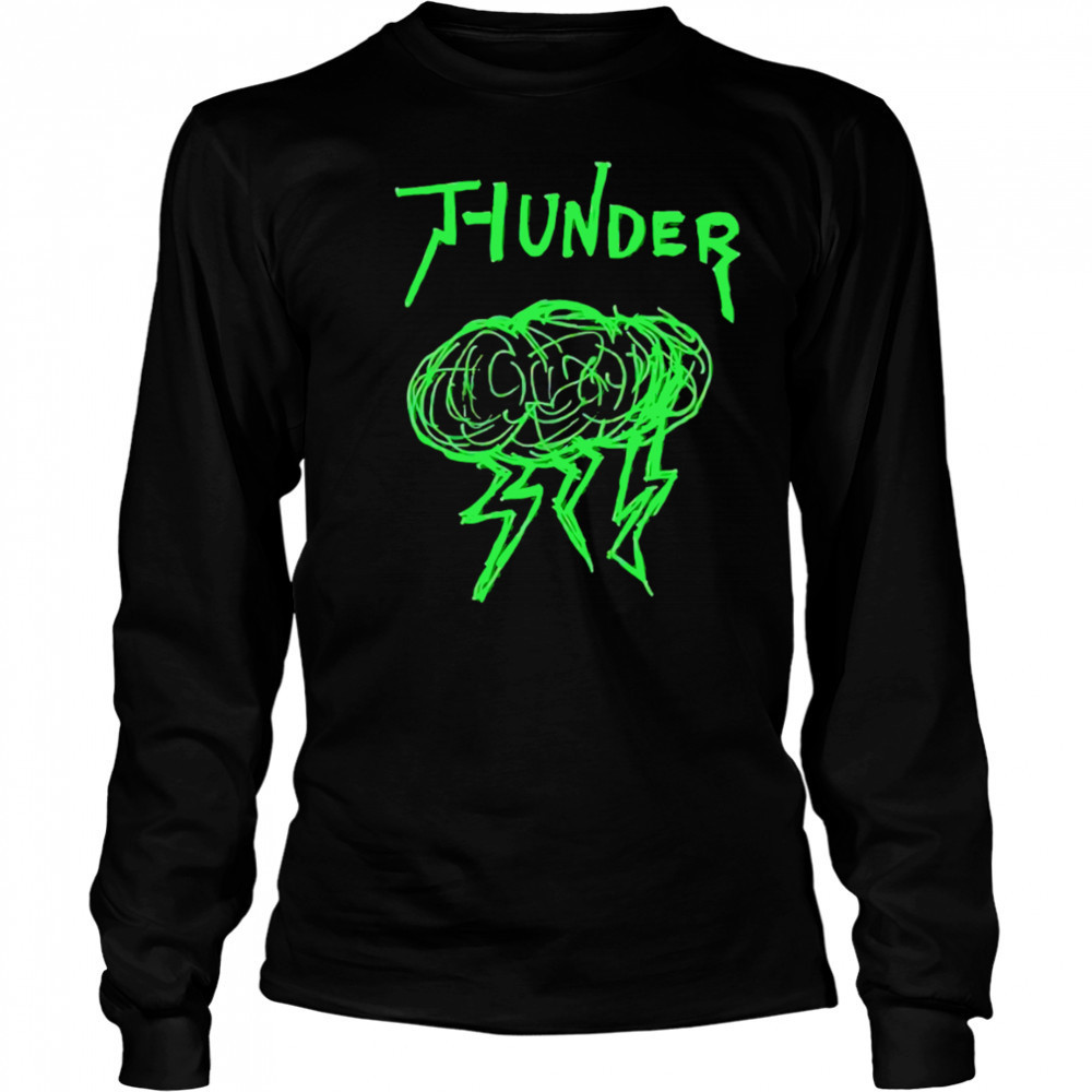 Oklahoma City Thunder lightning cloud shirt Long Sleeved