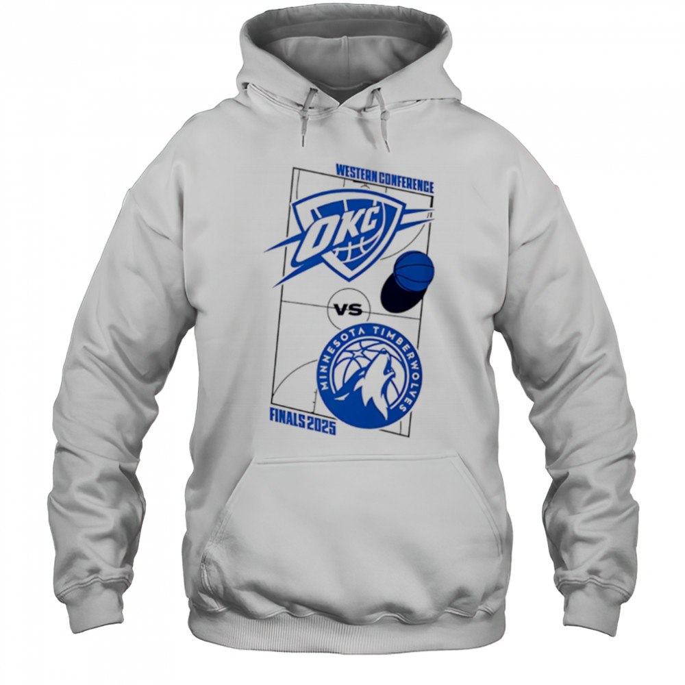 Oklahoma City Thunder vs Minnesota Timberwolves 2025 Western Conference Finals shirt Hoodie