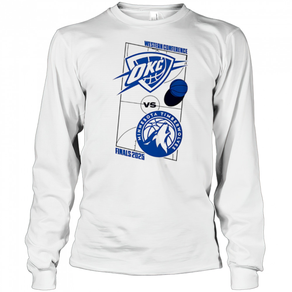 Oklahoma City Thunder vs Minnesota Timberwolves 2025 Western Conference Finals shirt Long Sleeved