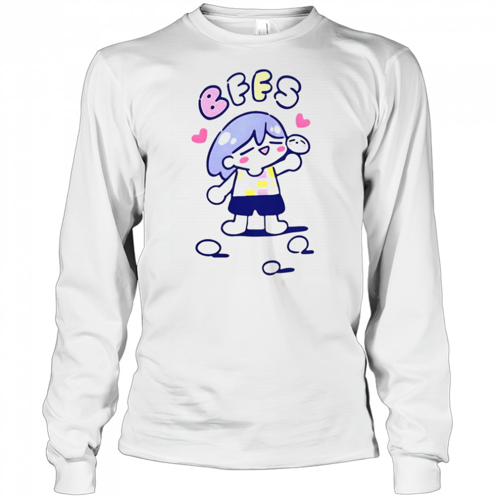 Omori Merch Kel And Friend Omocat T-Shirt Long Sleeved