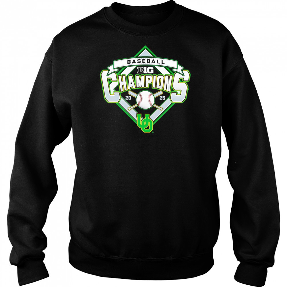 Oregon Ducks 2025 Big Ten Baseball Regular Season Champions shirt Hoodie