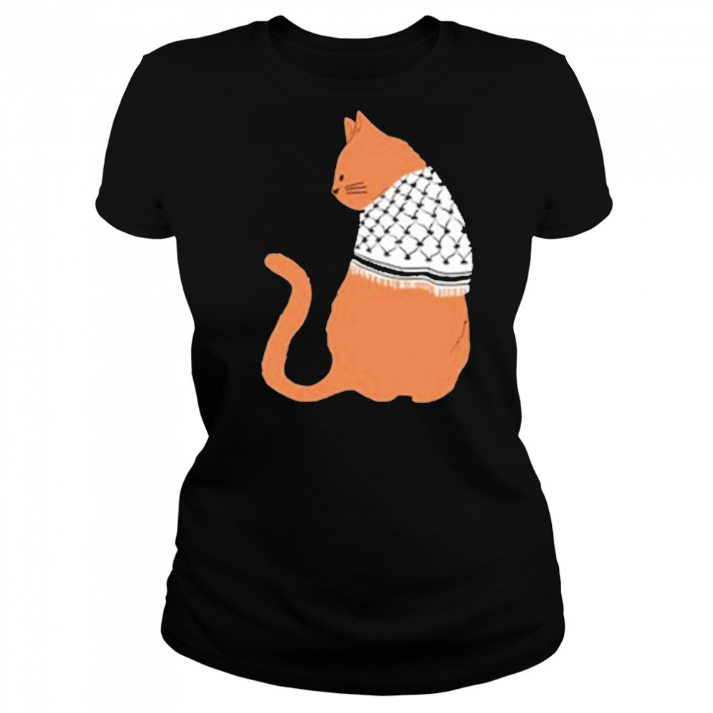 Palestinian Catfiyyeh Orange Cat T-Shirt Women's T-shirt