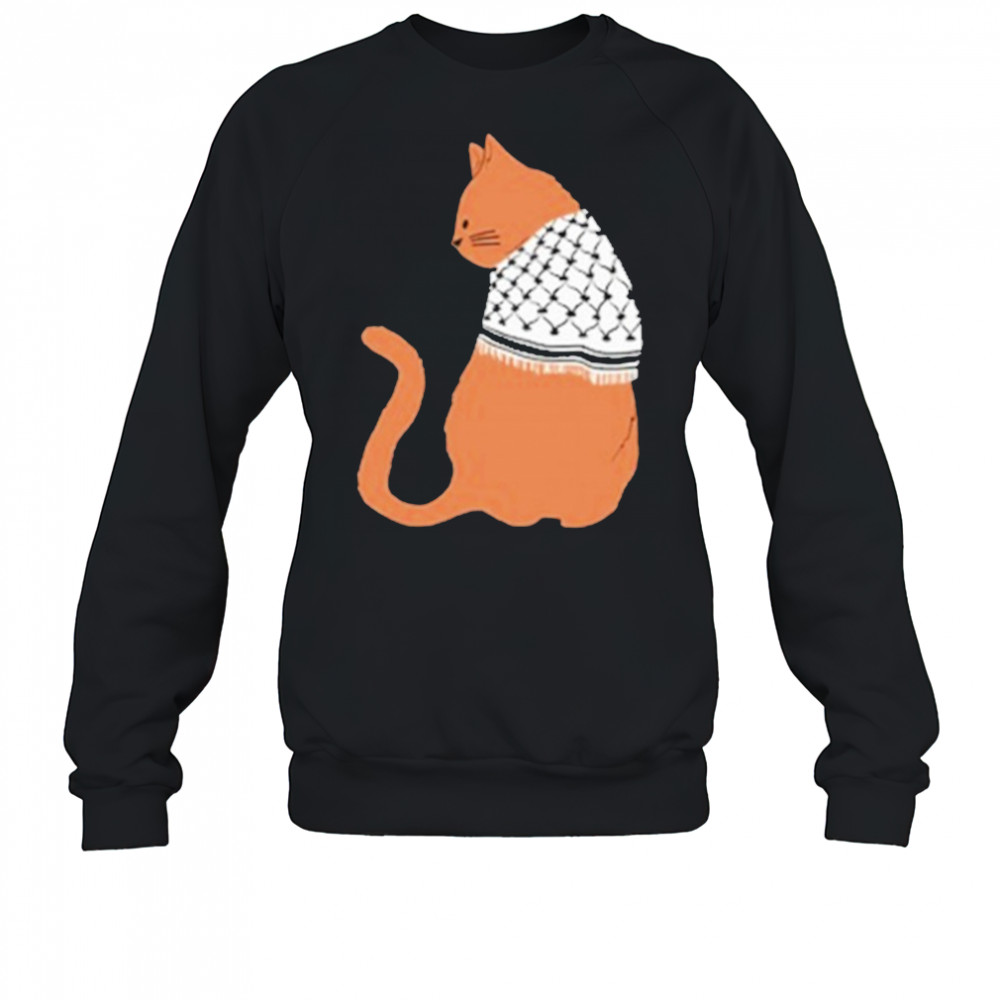 Palestinian Catfiyyeh Orange Cat T-Shirt Sweatshirt
