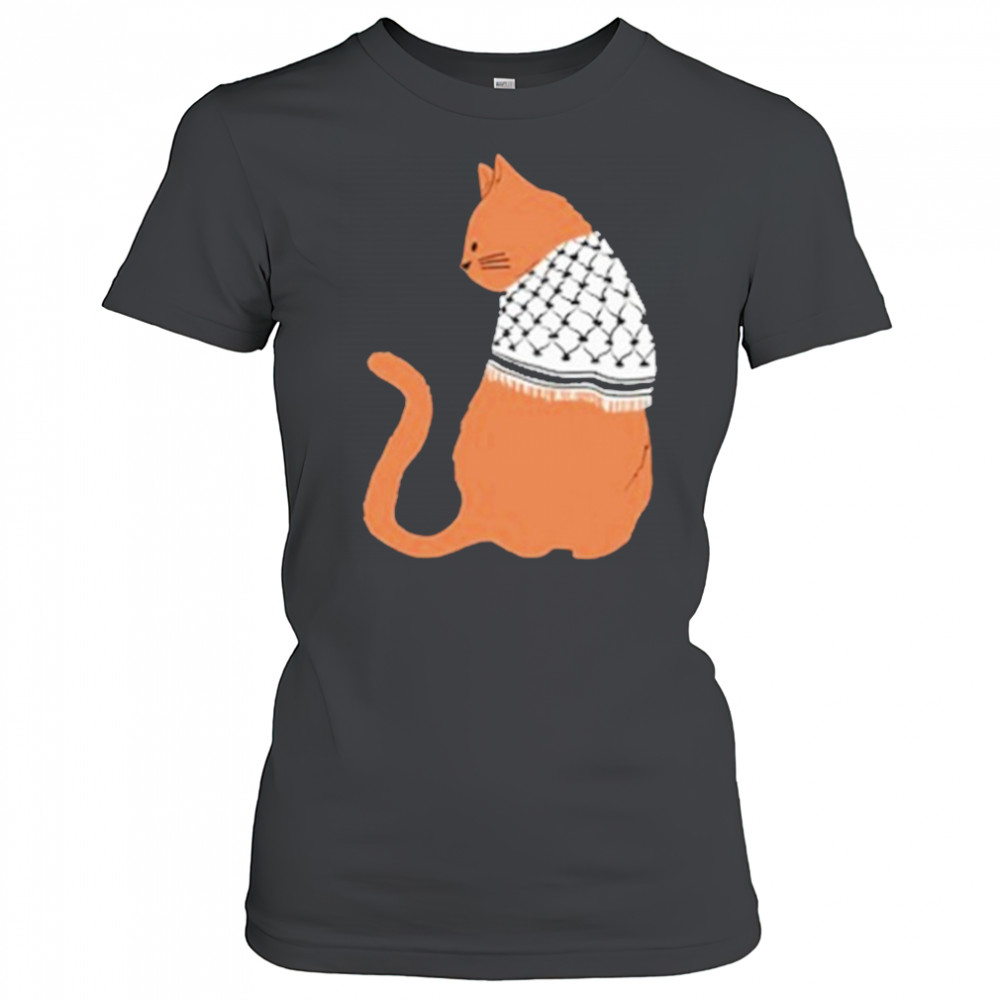 Palestinian Catfiyyeh Orange Cat T-Shirt Women's T-shirt