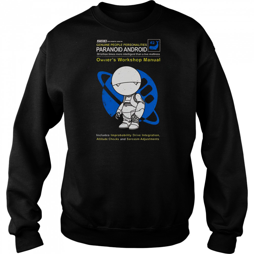 Paranoid Android Owner’s Workshop Manual T-Shirt Hoodie