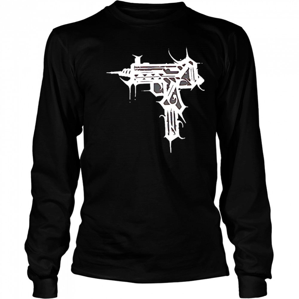 Playera Estilo Gotico Urbano gun shirt Long Sleeved