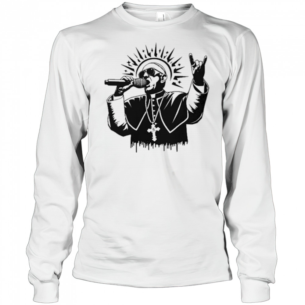 Pope Francis Metal T-shirt Long Sleeved