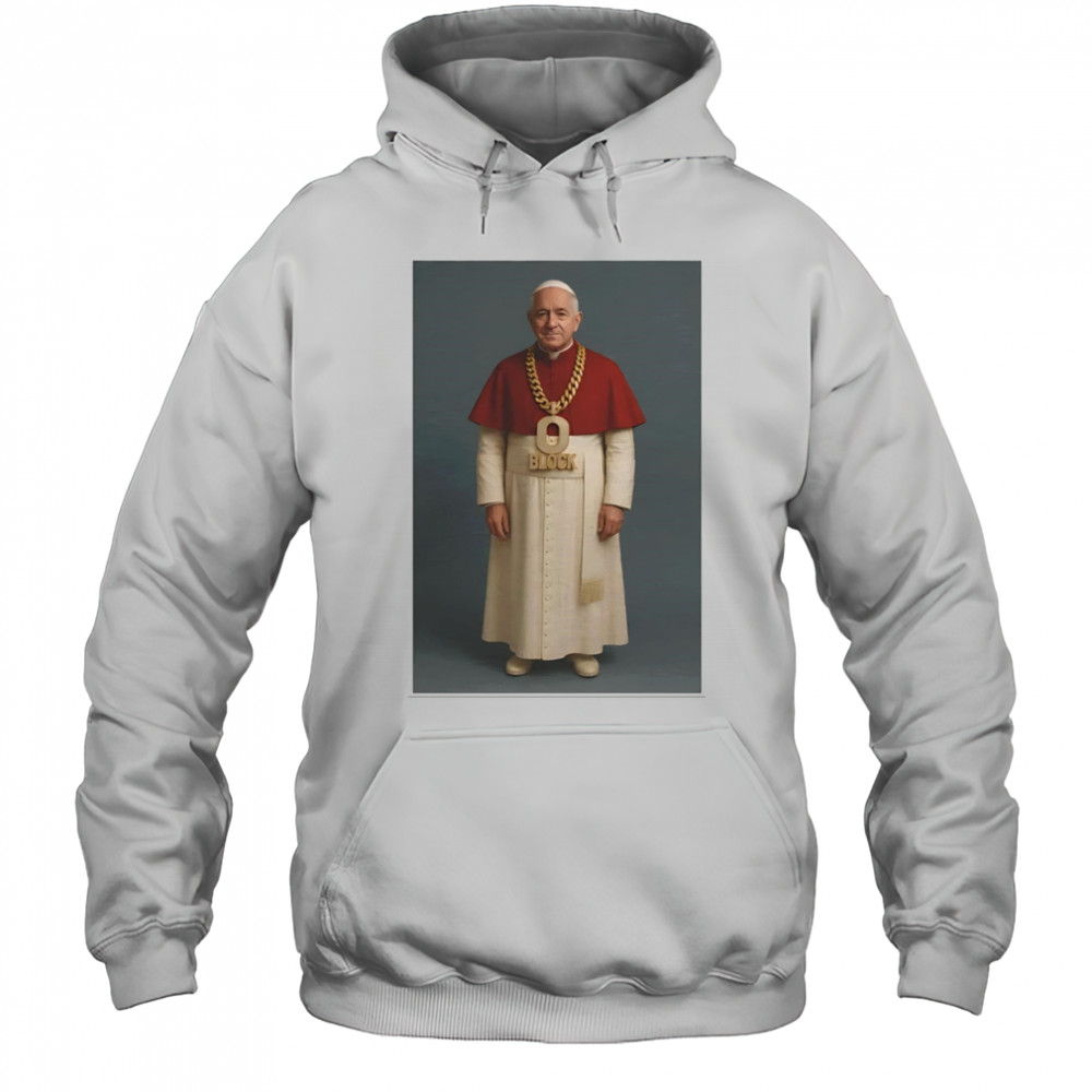 Pope Leo O Block portrait shirt Hoodie
