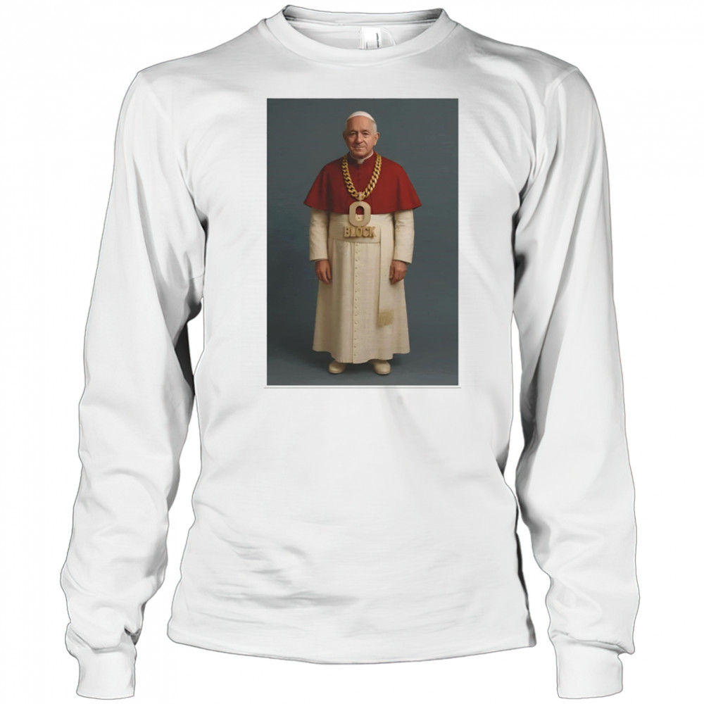 Pope Leo O Block portrait shirt Long Sleeved