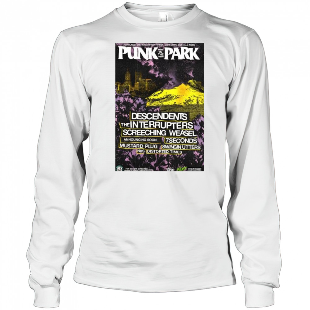 Punk In The Park Descendents The Interrupters Screeching Weasel June 28 2025 t-shirt Long Sleeved