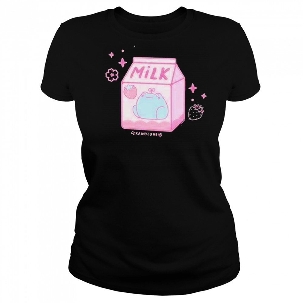 Rainylune Sprout The Frog Strawberry Milk Shirt Women's T-shirt