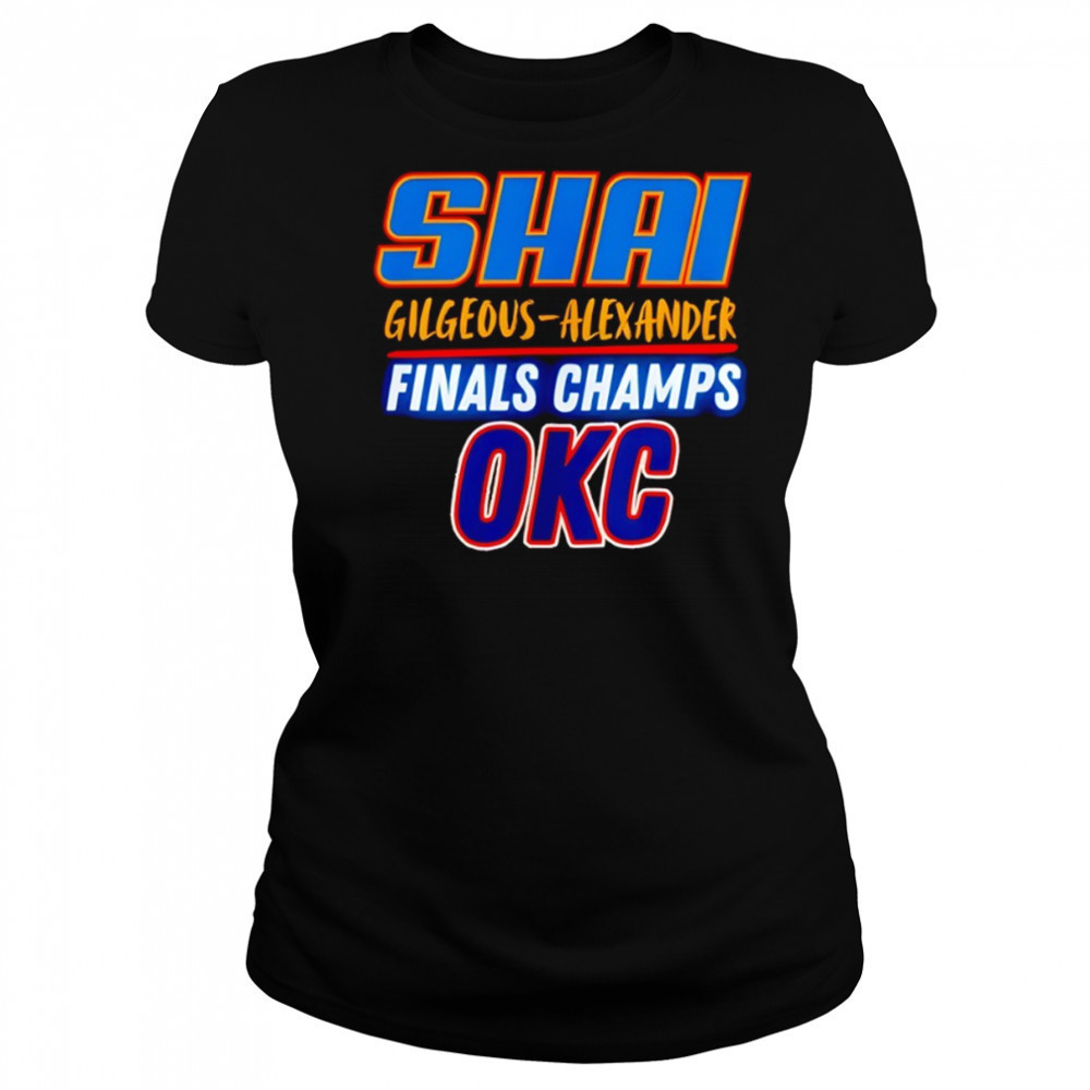 Shai Gilgeous-Alexander Oklahoma City Thunder NBA Finals Champions shirt Women's T-shirt