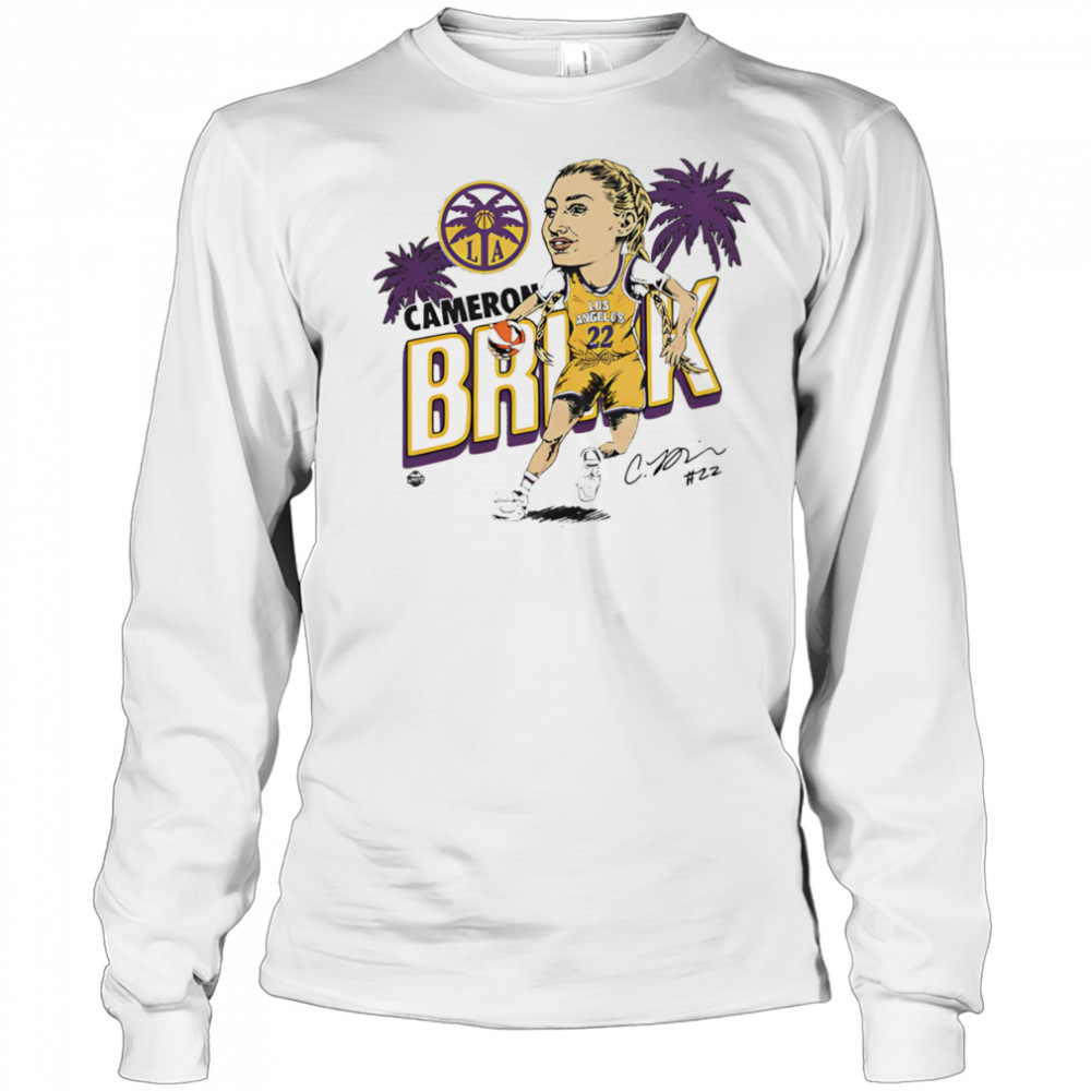 Sparks Cameron Brink caricature signature shirt Long Sleeved