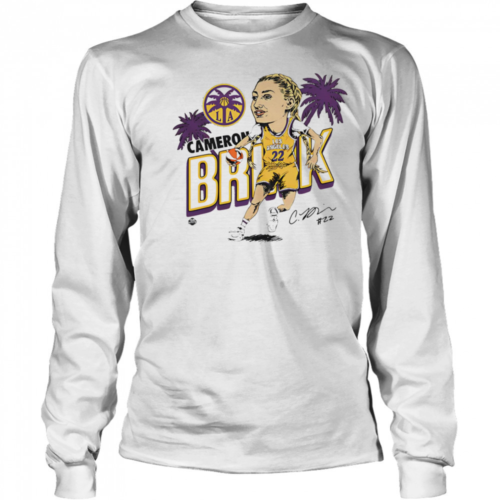 Sparks Cameron Brink caricature signature shirt Long Sleeved