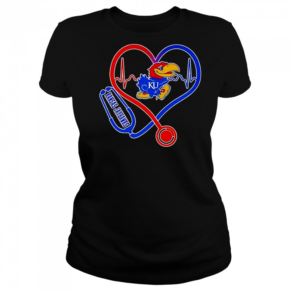 Stethoscope Heart Kansas Jayhawks T-Shirt Women's T-shirt