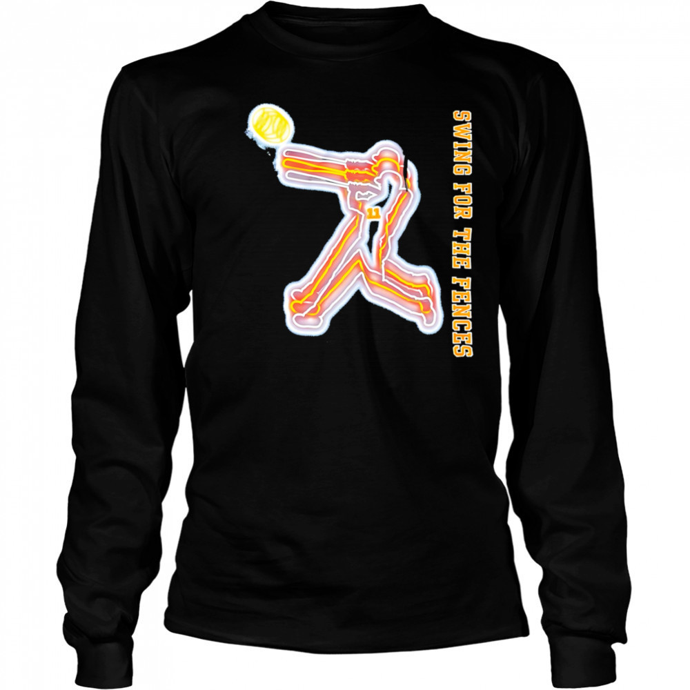 Swing for the fences baseball 11 shirt Long Sleeved