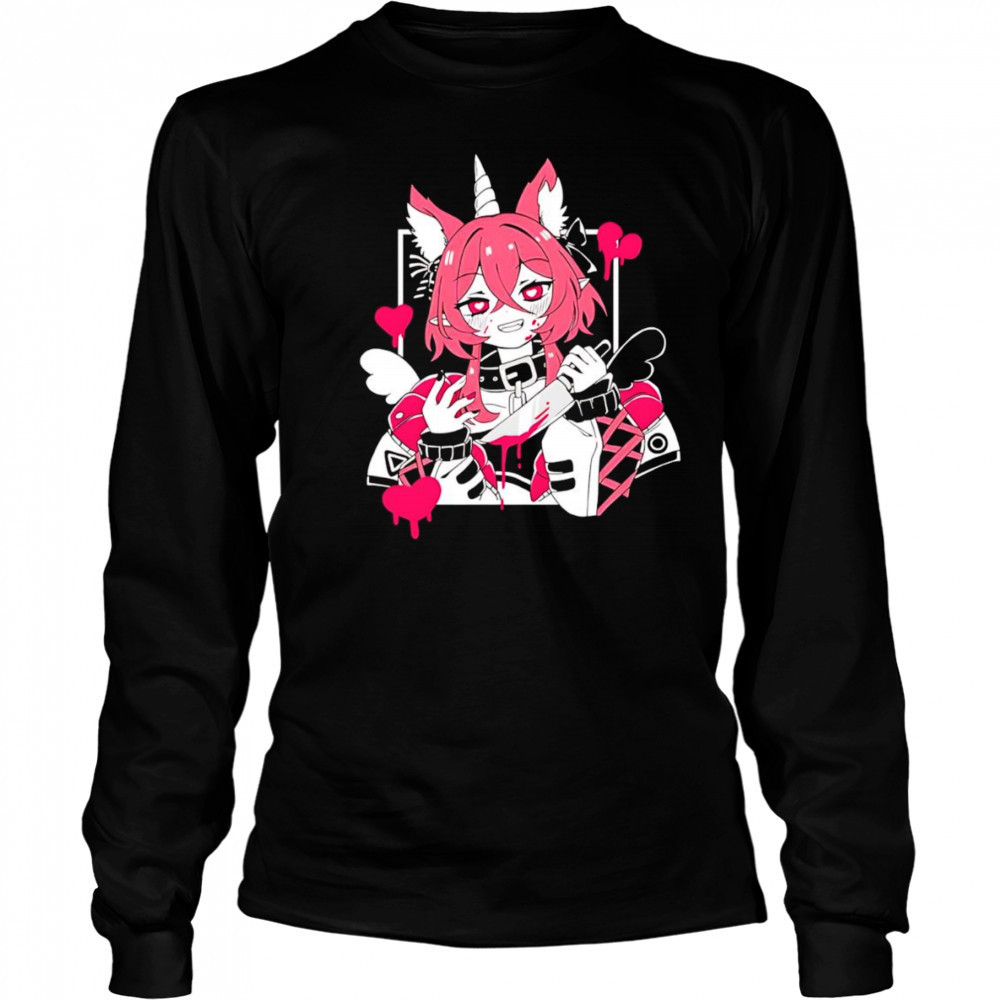 Textilgremlin Anime shirt Long Sleeved